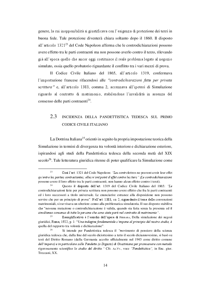 Estratto dalla tesi: La simulazione del contratto