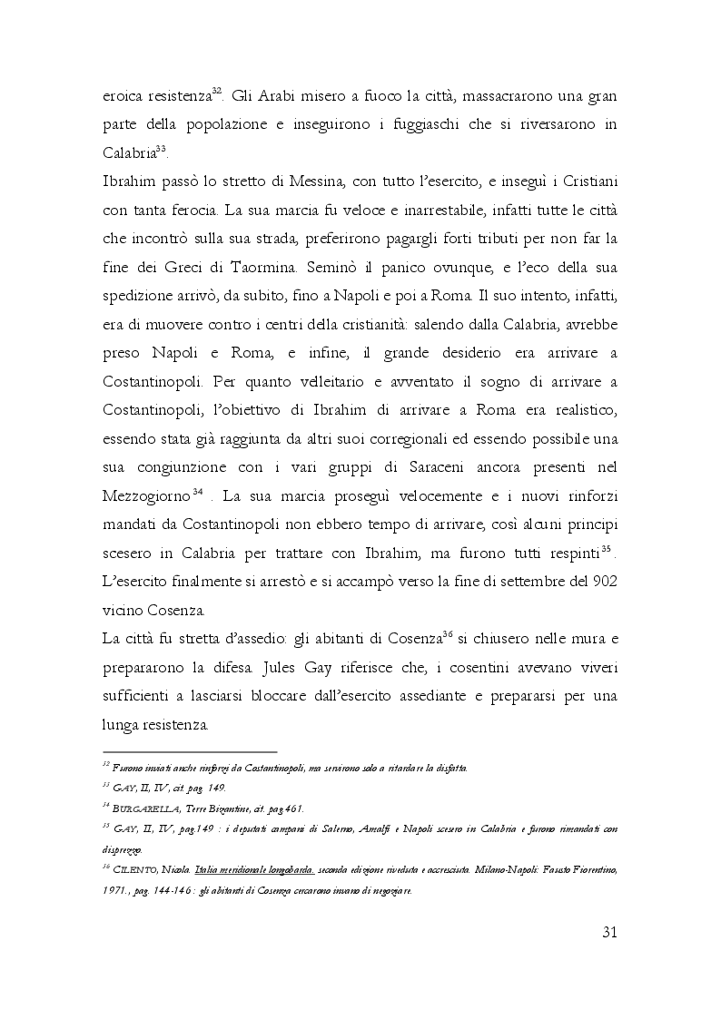 Estratto dalla tesi: Le Incursioni Saracene Nell'Italia Bizantina