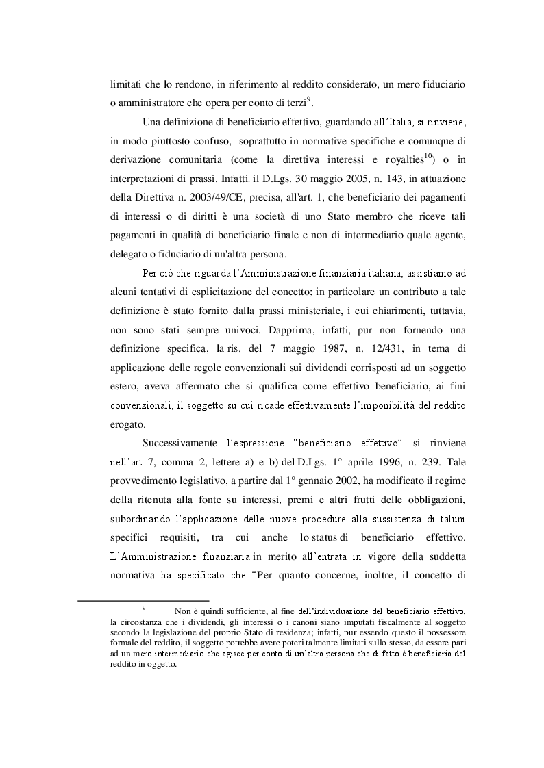 Estratto dalla tesi: Considerazioni in tema di beneficiario effettivo: il caso Indofood