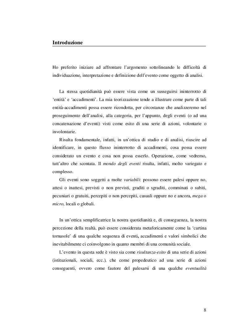 Anteprima della tesi: Event Studies: l'analisi dell'evento come risorsa strategica delle politiche urbane e territoriali, Pagina 7