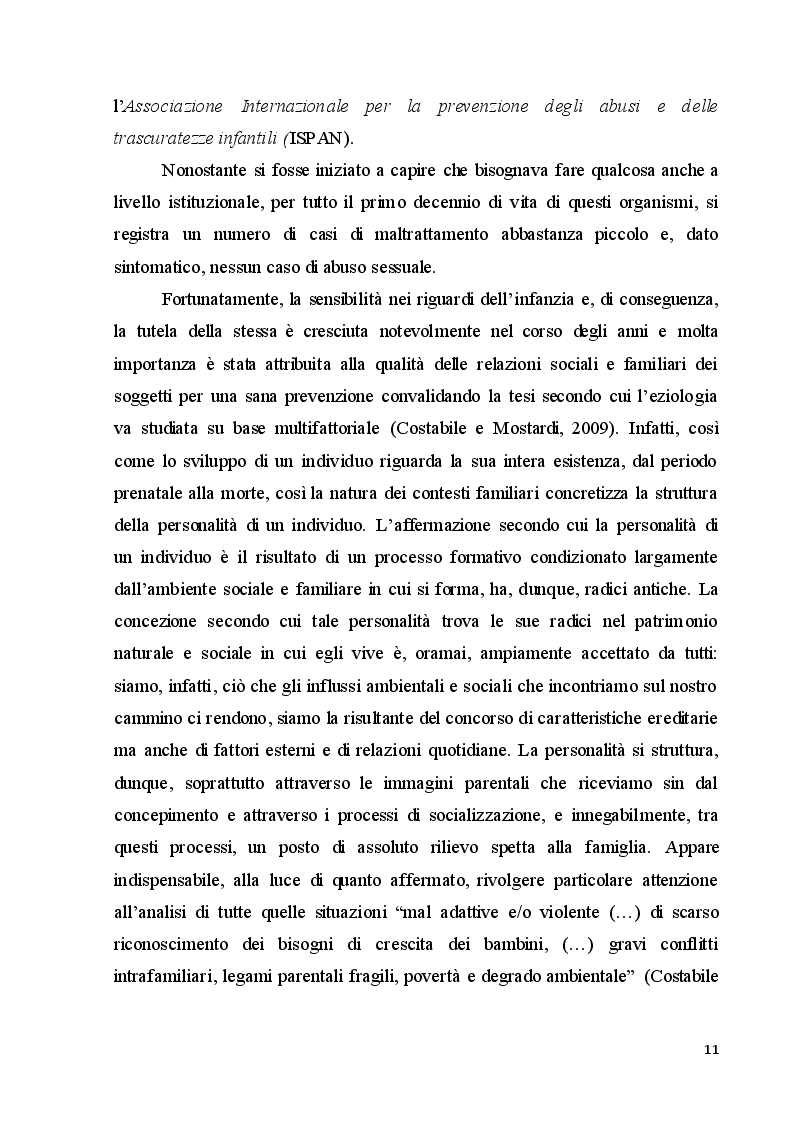 Estratto dalla tesi: Il maltrattamento infantile