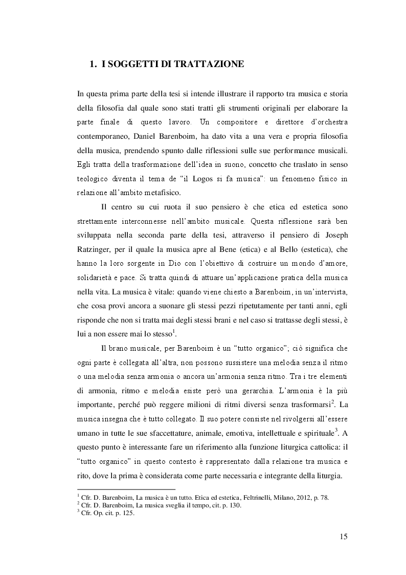 Estratto dalla tesi: Il ''Logos'' si fa musica: la fenomenologia del divino e la tensione verso l'ineffabile