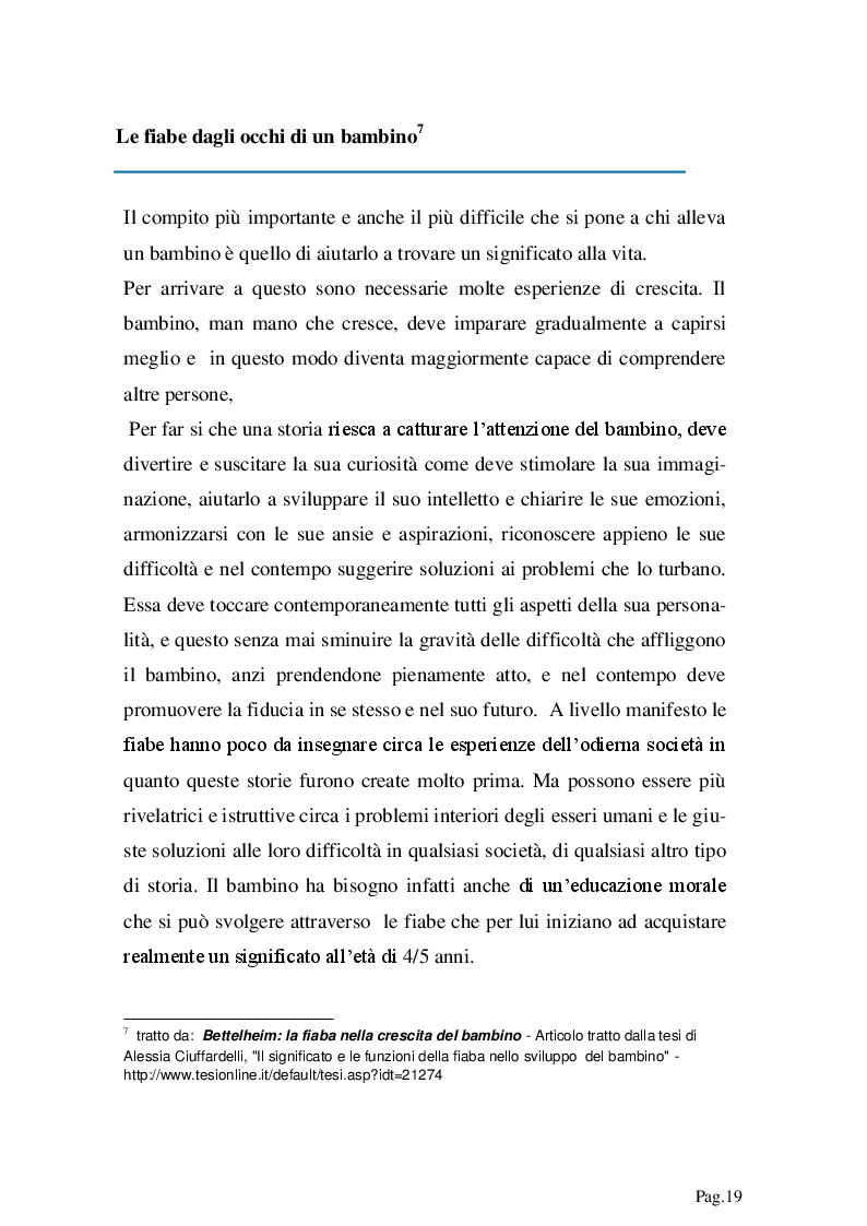 Estratto dalla tesi: Bruno Bettlheim e l'importanza dei libri nella prima infanzia