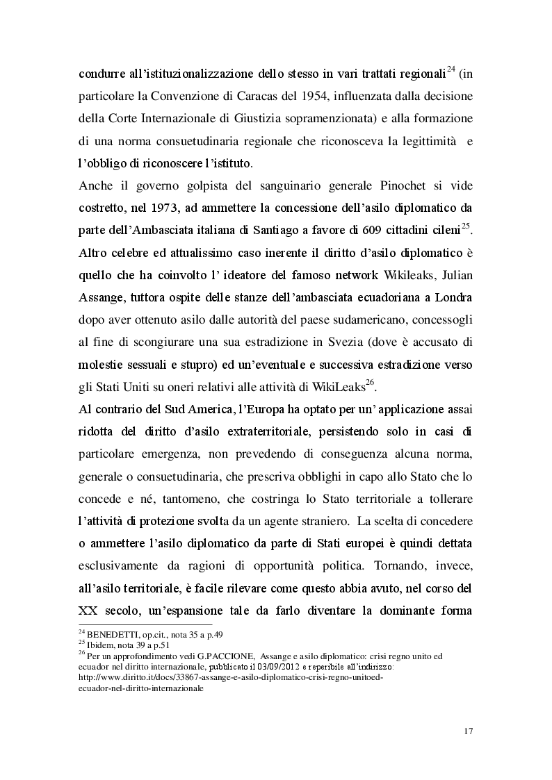 Estratto dalla tesi: Il diritto di asilo: evoluzione ed applicazione della tutela in Italia e all'Interno dell'Unione Europea