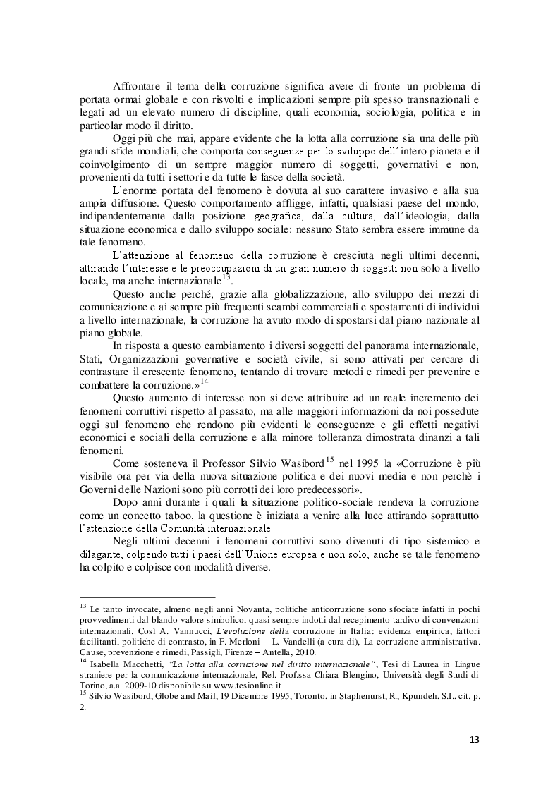 Estratto dalla tesi: L'applicazione della Legge Anticorruzione negli Enti Locali