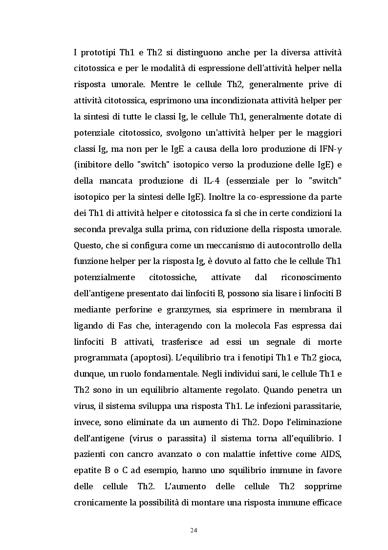 Estratto dalla tesi: Valutazione dell’autoimmunità nelle patologie neoplastiche.