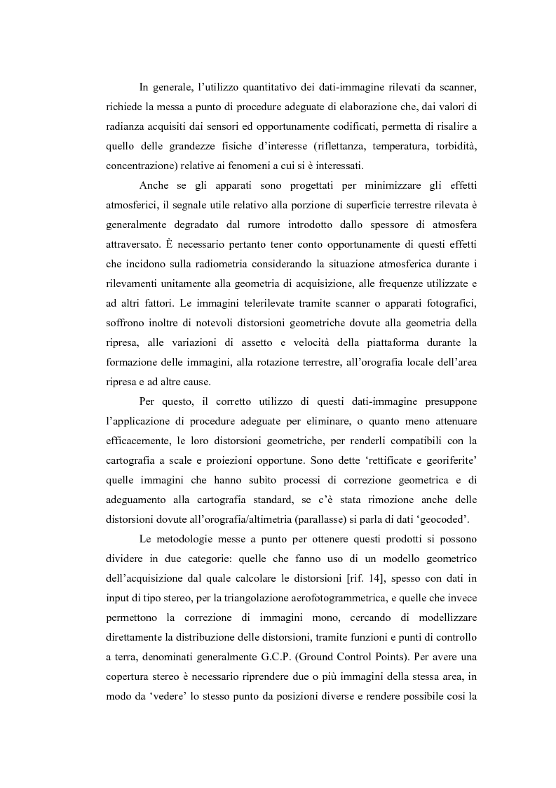 Anteprima della tesi: Correzione geometrica di immagini telerilevate da aereo, Pagina 2