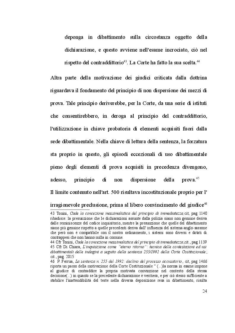 Estratto dalla tesi: Le contestazioni probatorie nell'esame incrociato