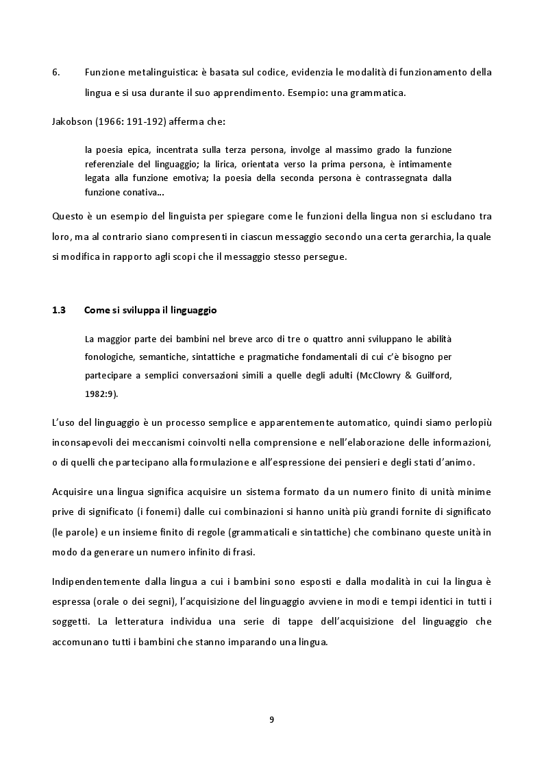 Estratto dalla tesi: Un'analisi del disturbo pragmatico del linguaggio tra teoria e pratica