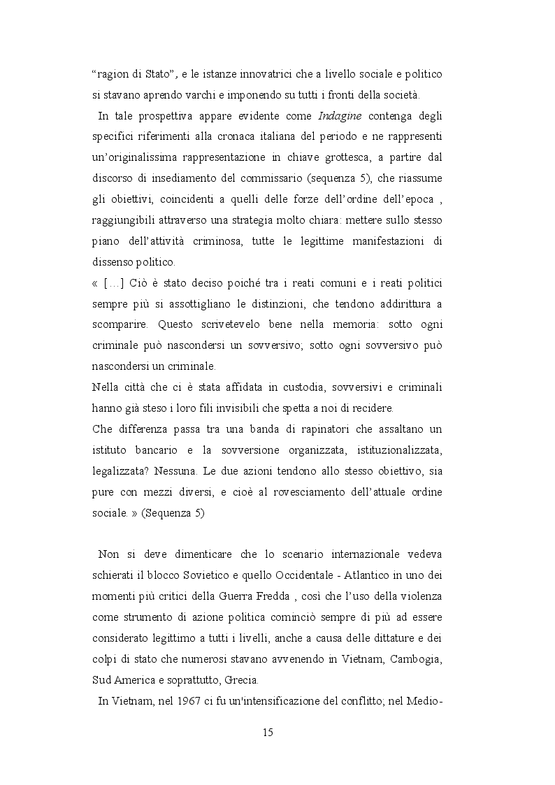 Estratto dalla tesi: Potere, biopolitica e sessualità in ''Indagine su un cittadino al di sopra di ogni sospetto'' di Elio Petri (Italia, 1970)