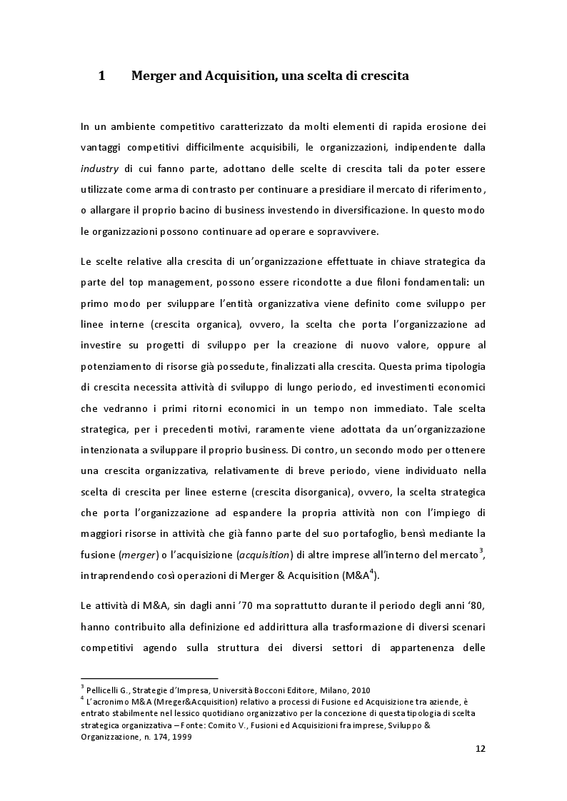 Estratto dalla tesi: La performance organizzativa post-M A nel settore Fashion Luxury: il ruolo della funzione HR - il caso OTB -