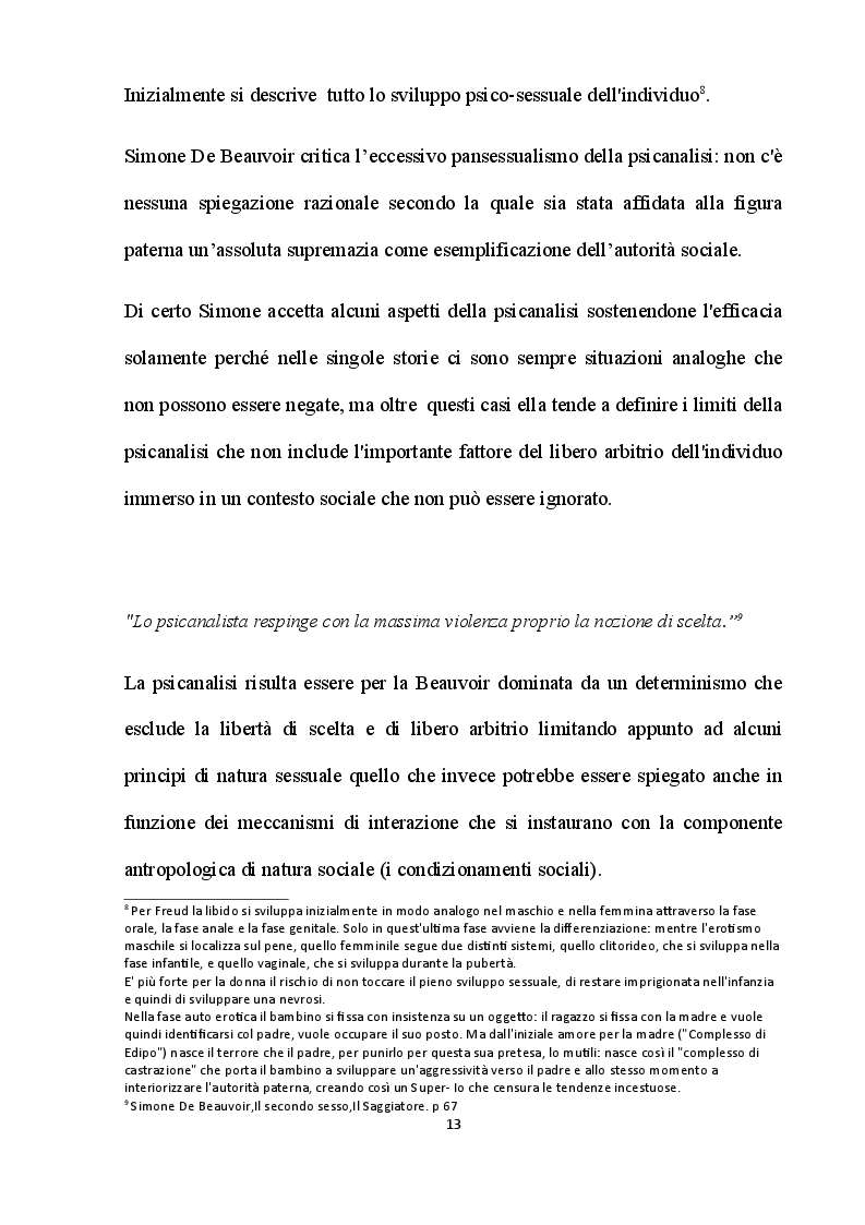Estratto dalla tesi: Simone De Beauvoir: l'impatto rivoluzionario di un pensiero che costruisce il futuro
