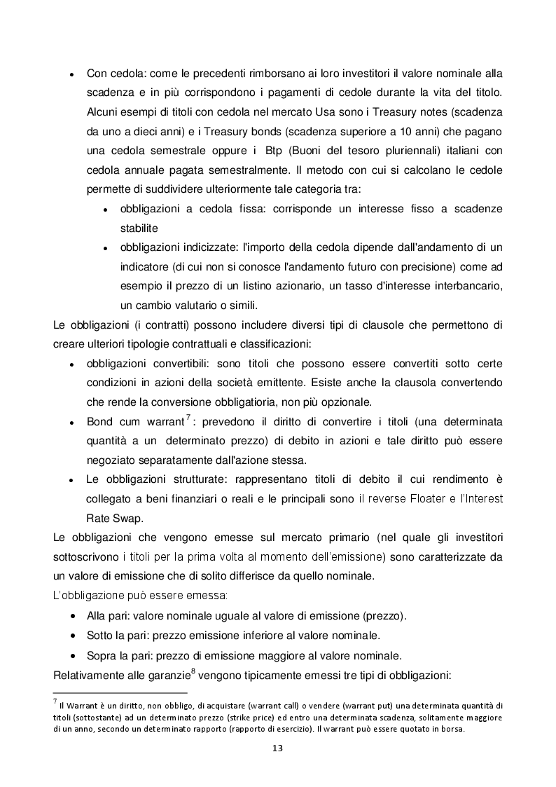 Estratto dalla tesi: L'emissione di Minibond in una media impresa. Il caso di Sea S.p.a.