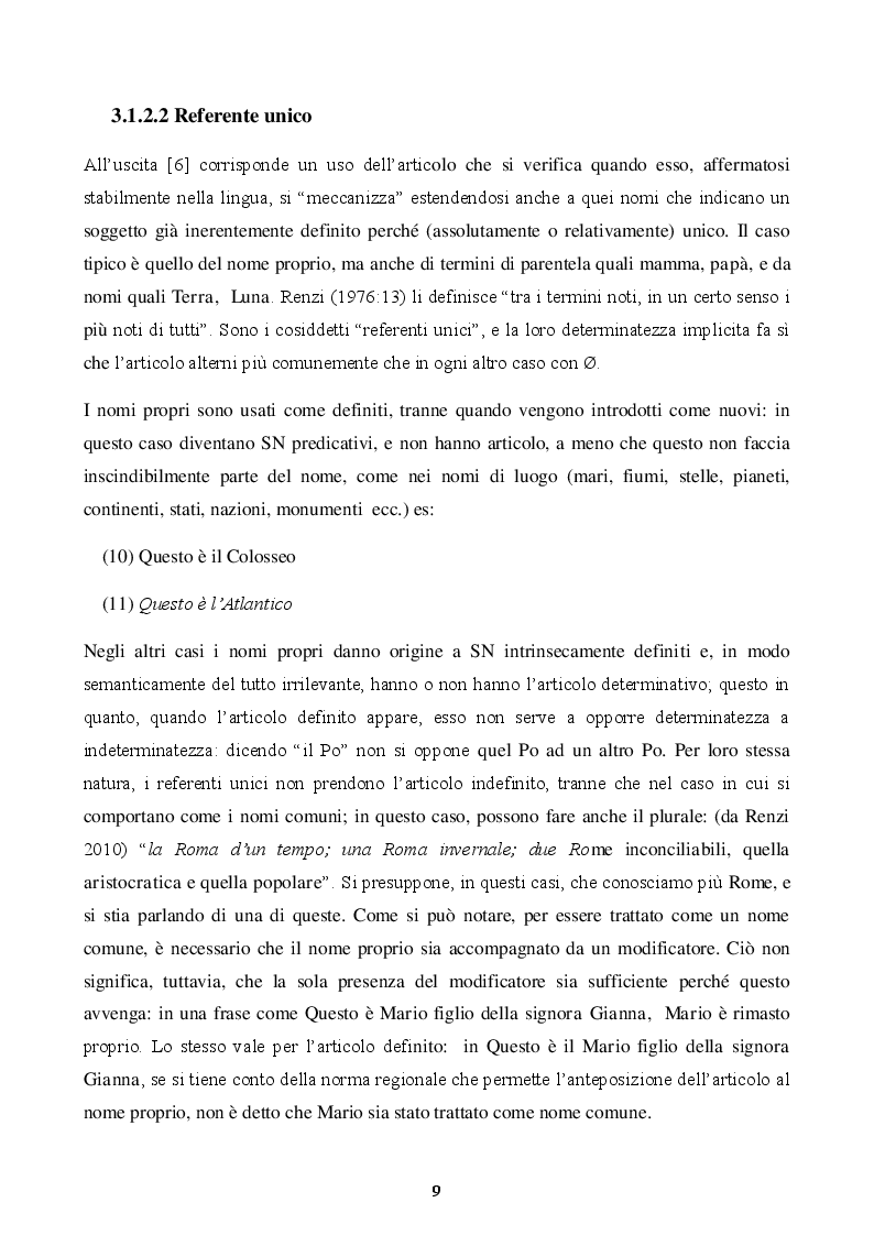 Estratto dalla tesi: L'espressione di definitezza/indefinitezza del sintagma nominale mediante l'uso dell'articolo. Una prospettiva tipologica, storica e areale