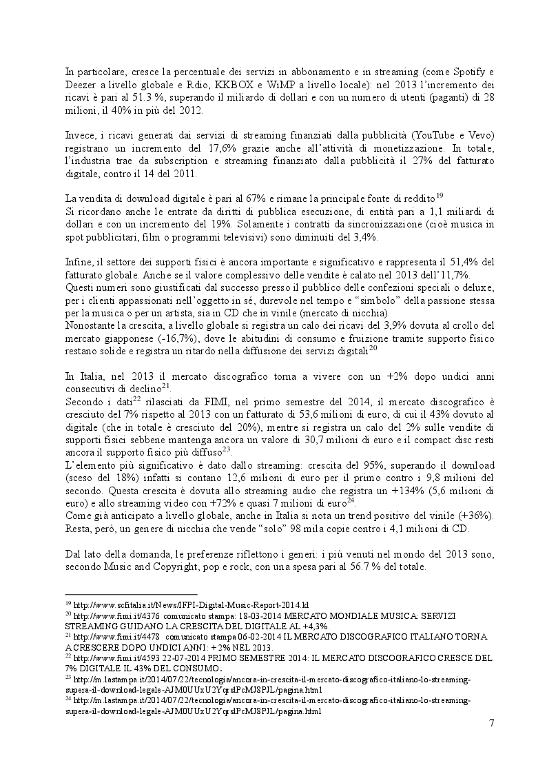 Estratto dalla tesi: Tanta Roba Label: La sfida delle etichette indipendenti nello scenario oligopolistico delle major