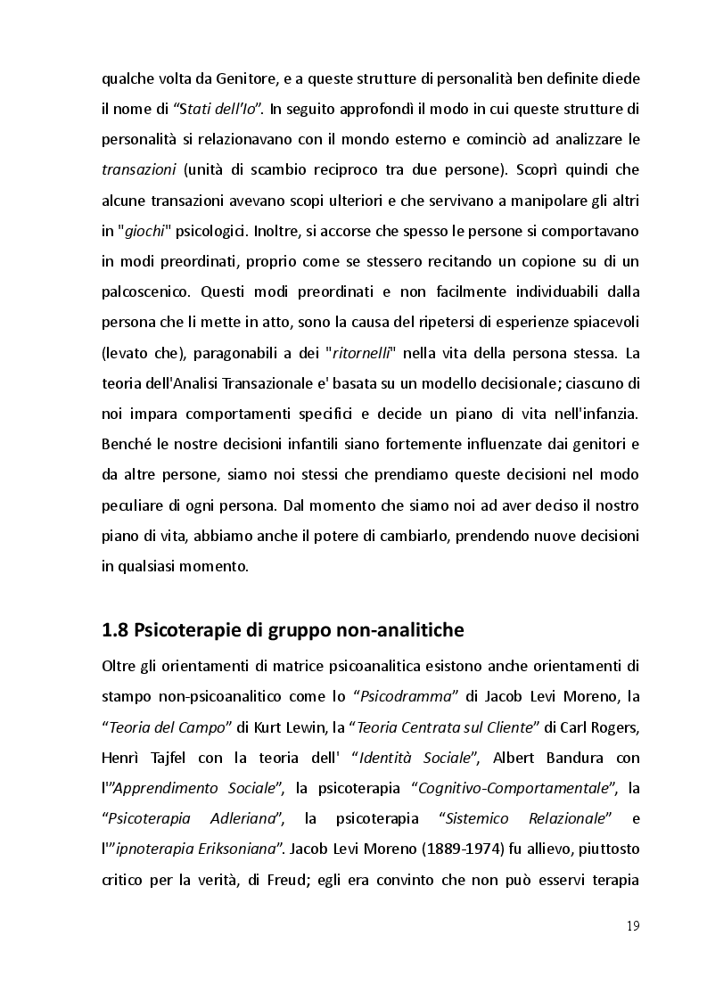 Estratto dalla tesi: Psicodramma: storia, metodologie ed i primi contatti formativi