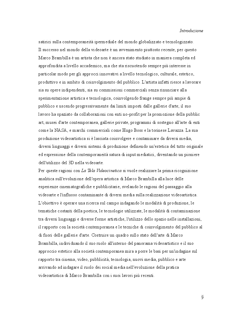 Anteprima della tesi: La Tela Videocinetica, Pagina 3