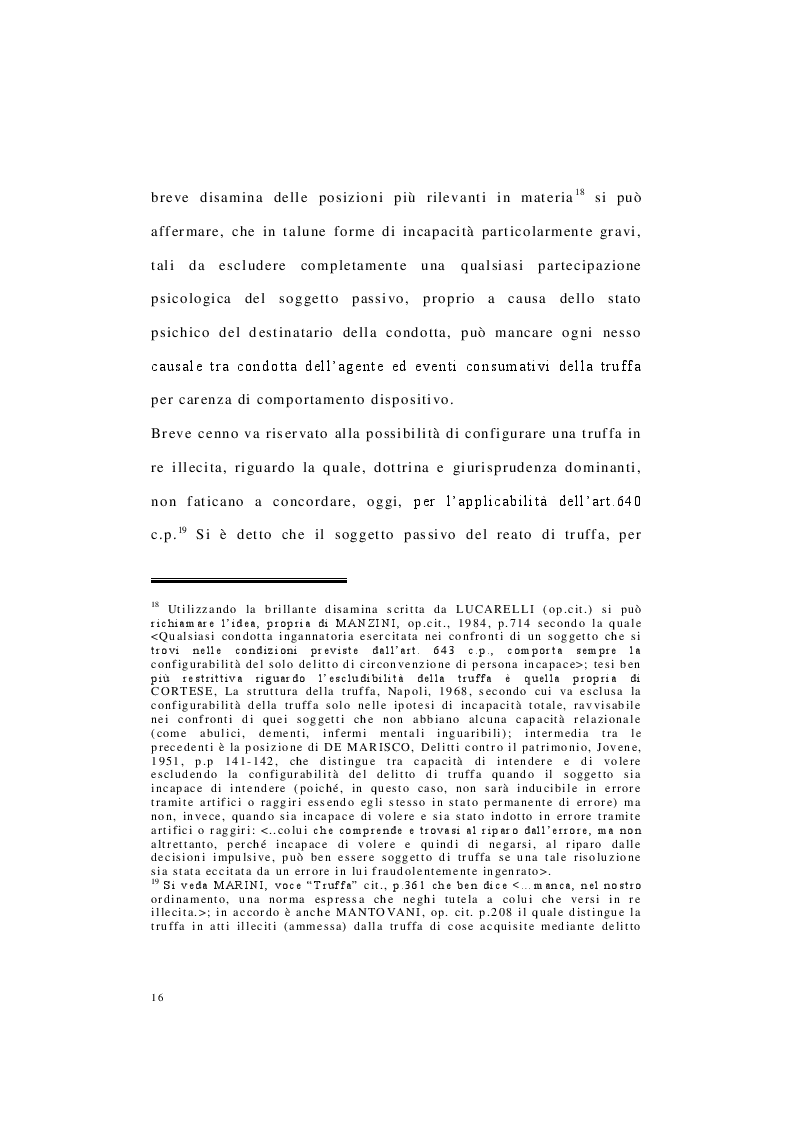 Estratto dalla tesi: La truffa ai danni dello Stato