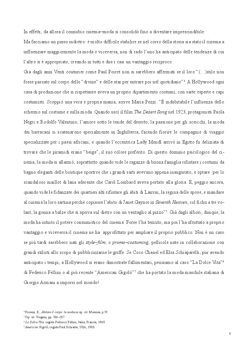 Anteprima della tesi: SCREENING FASHION - Il potere della moda sul grande schermo, Pagina 5