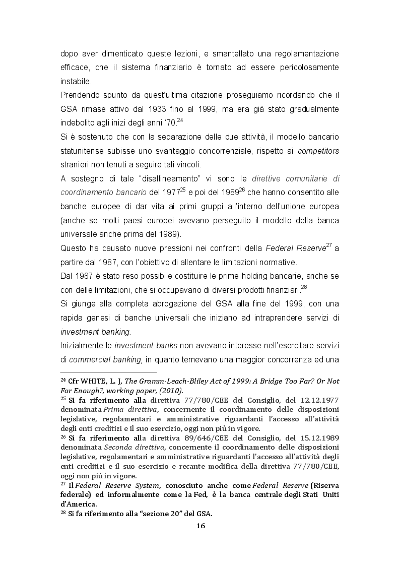 Estratto dalla tesi: L'investment banking: origini ed evoluzioni dopo Lehman Brothers