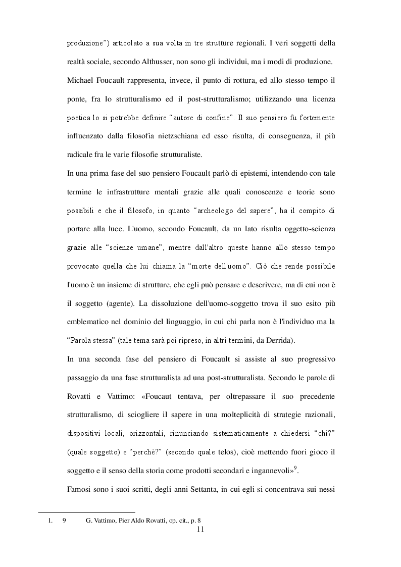 Estratto dalla tesi: Il postmoderno nelle Relazioni Internazionali