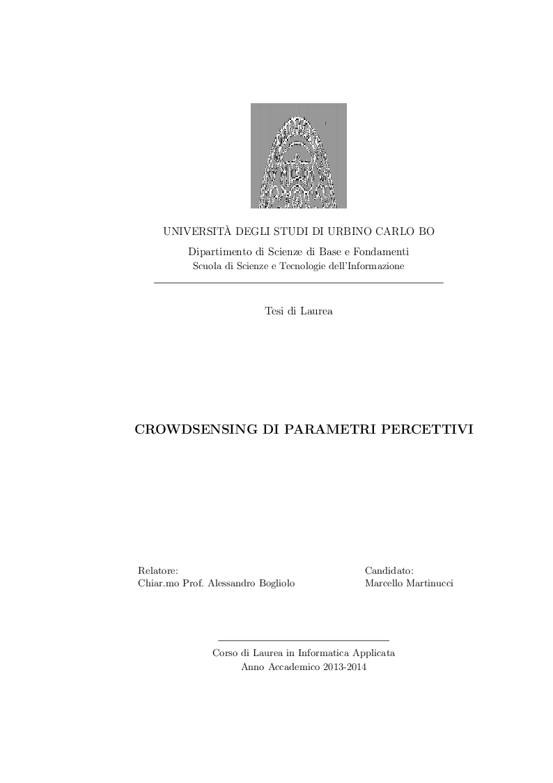 Anteprima della tesi: Crowdsensing di parametri percettivi, Pagina 1
