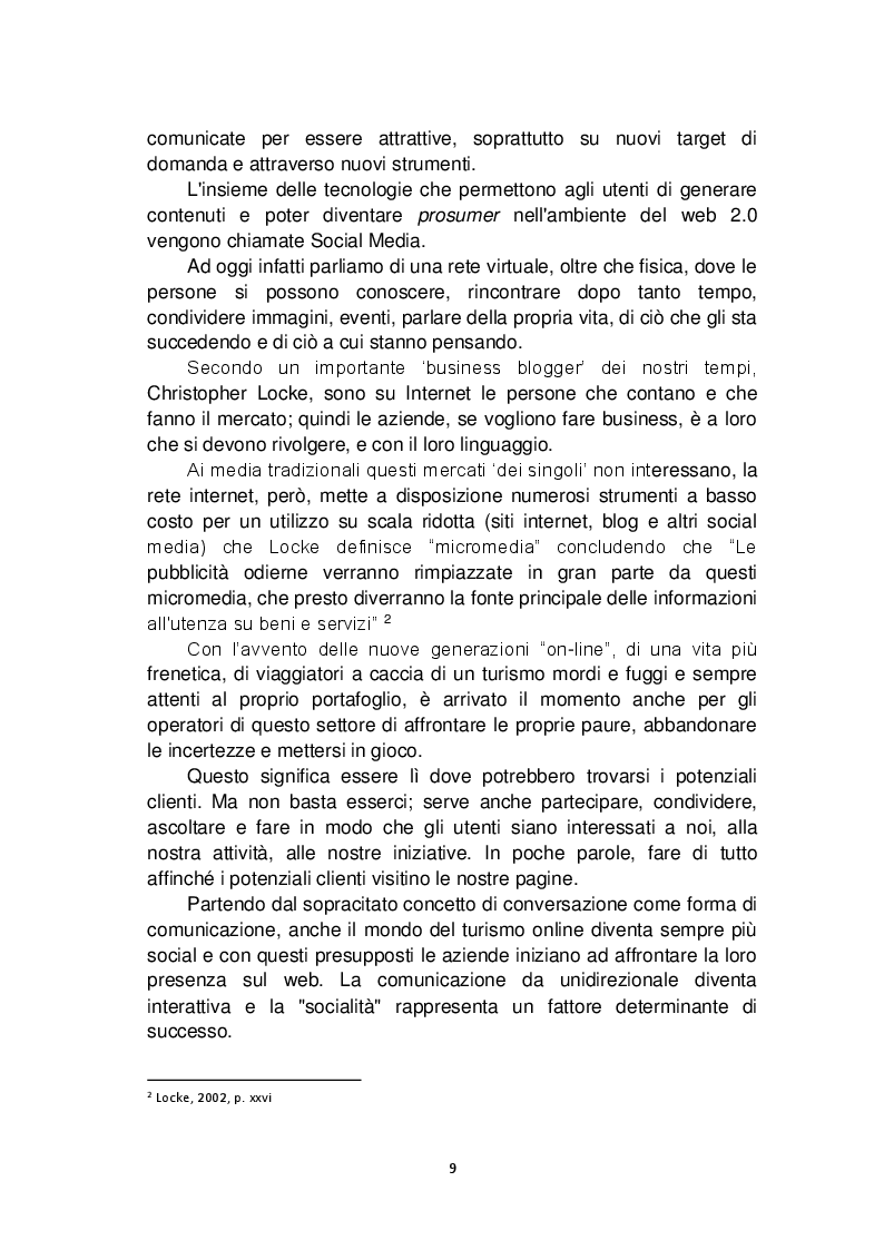 Estratto dalla tesi: La Reputation Online: da strumento a strategia di sviluppo turistico