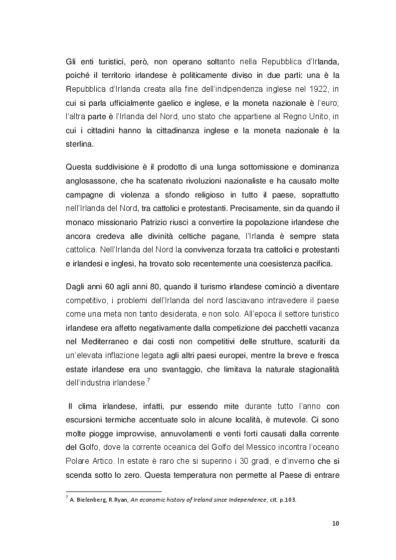 Estratto dalla tesi: Turismo ed eredità celtiche. Il caso irlandese.