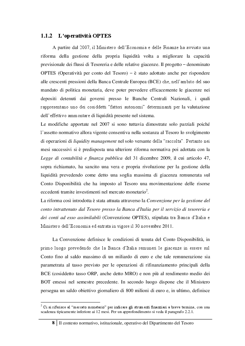 Estratto dalla tesi: Analisi del mercato repo dei Titoli di Stato italiani in un’ottica di impiego per la liquidità del Tesoro