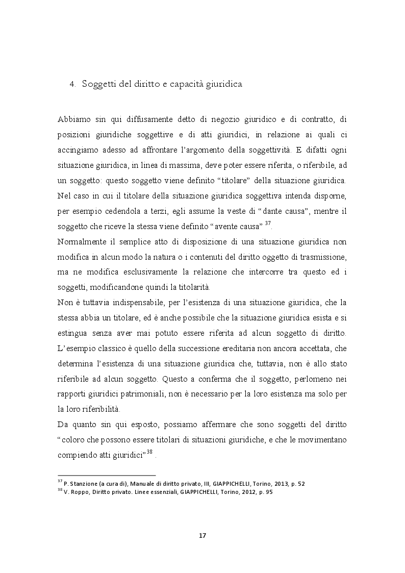 Estratto dalla tesi: L'incapacità naturale