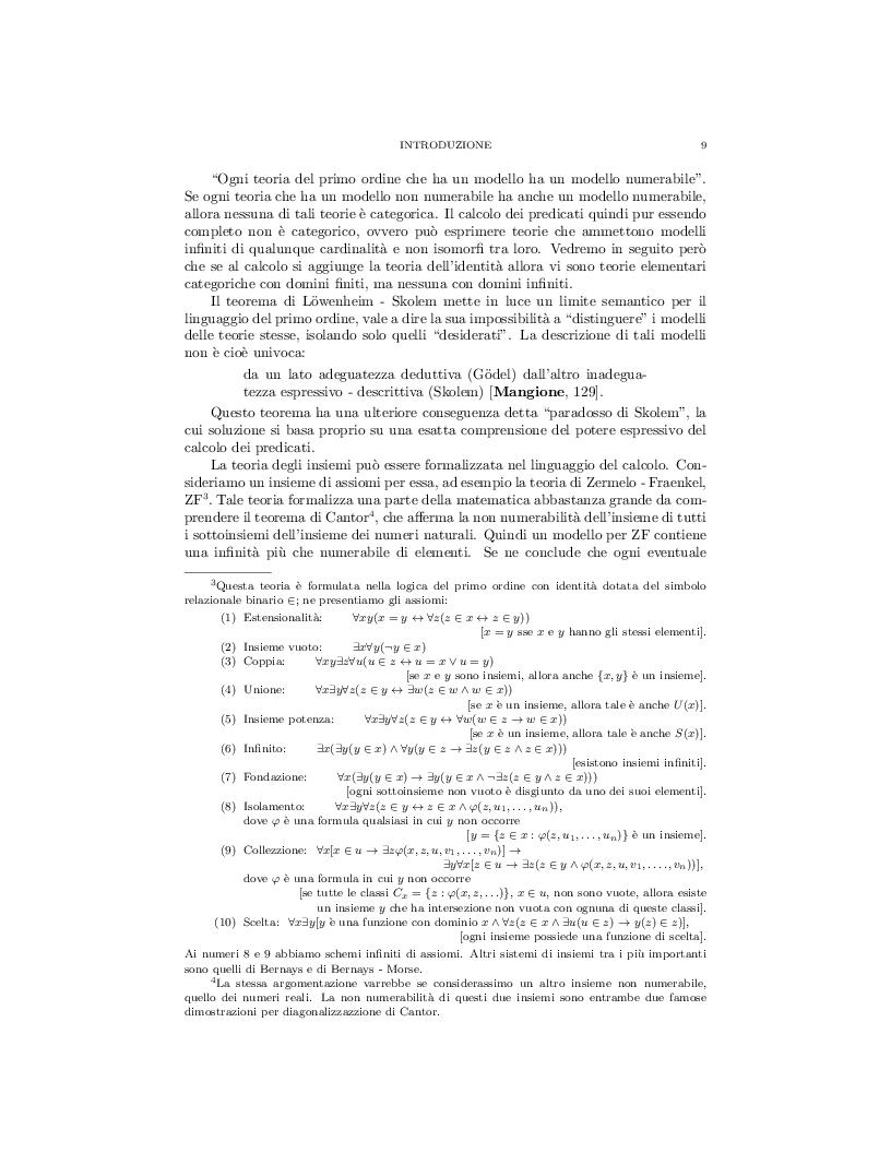 Estratto dalla tesi: Decidibilitá e Indecidibilitá nelle Teorie Elementari. Metodi di Risoluzione Automatica.