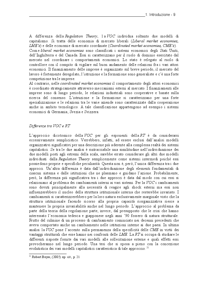 Estratto dalla tesi: Il dibattito sulla convergenza e le riforme Hartz. Quali prospettive per la Soziale Marktwirtschaft?
