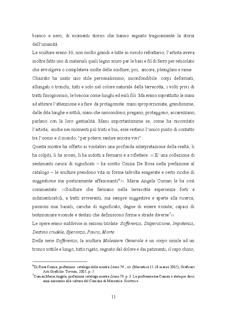 Estratto dalla tesi: Marco Chiurato; arte e provocazione