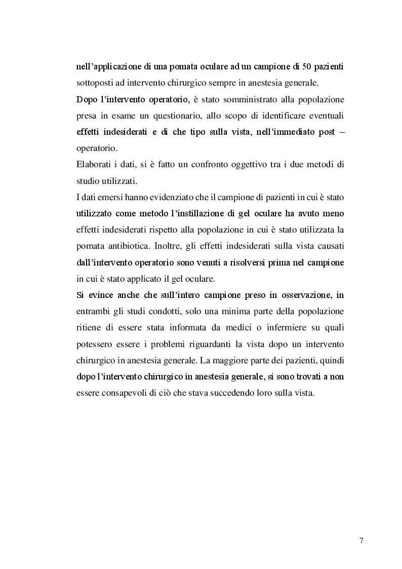 Anteprima della tesi: La protezione oculare nel paziente in anestesia generale: confronto tra due strategie preventive, Pagina 3