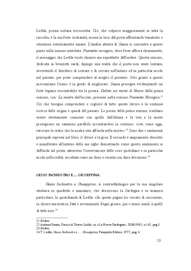 Estratto dalla tesi: Tonino Ledda, dai primi componimenti al premio Città di Ozieri, La Nuova Sardegna racconta