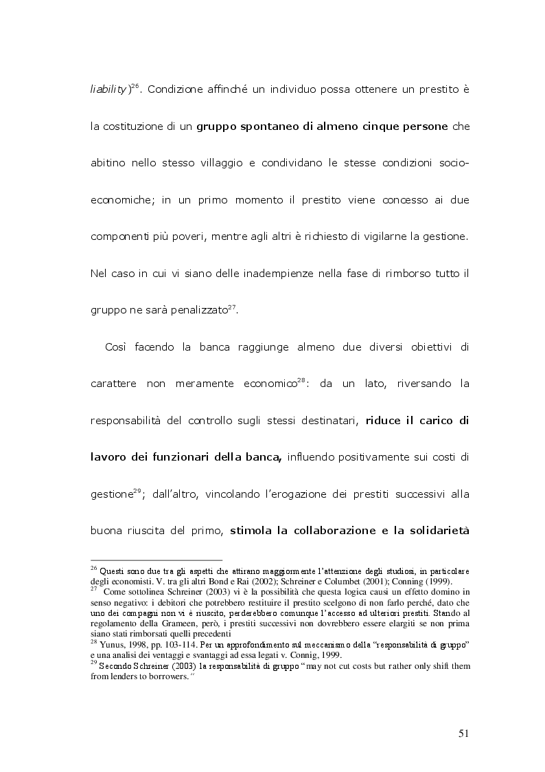 Estratto dalla tesi: Il Microcredito: Genesi, Percorsi e Possibilità di Sviluppo