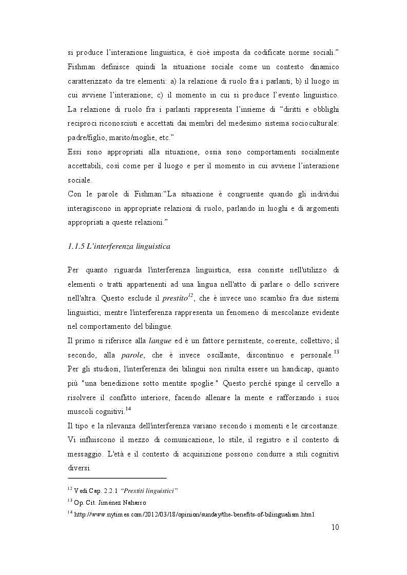 Estratto dalla tesi: Bilinguismo, educazione, società. Riflessioni sull'apprendimento di una L2