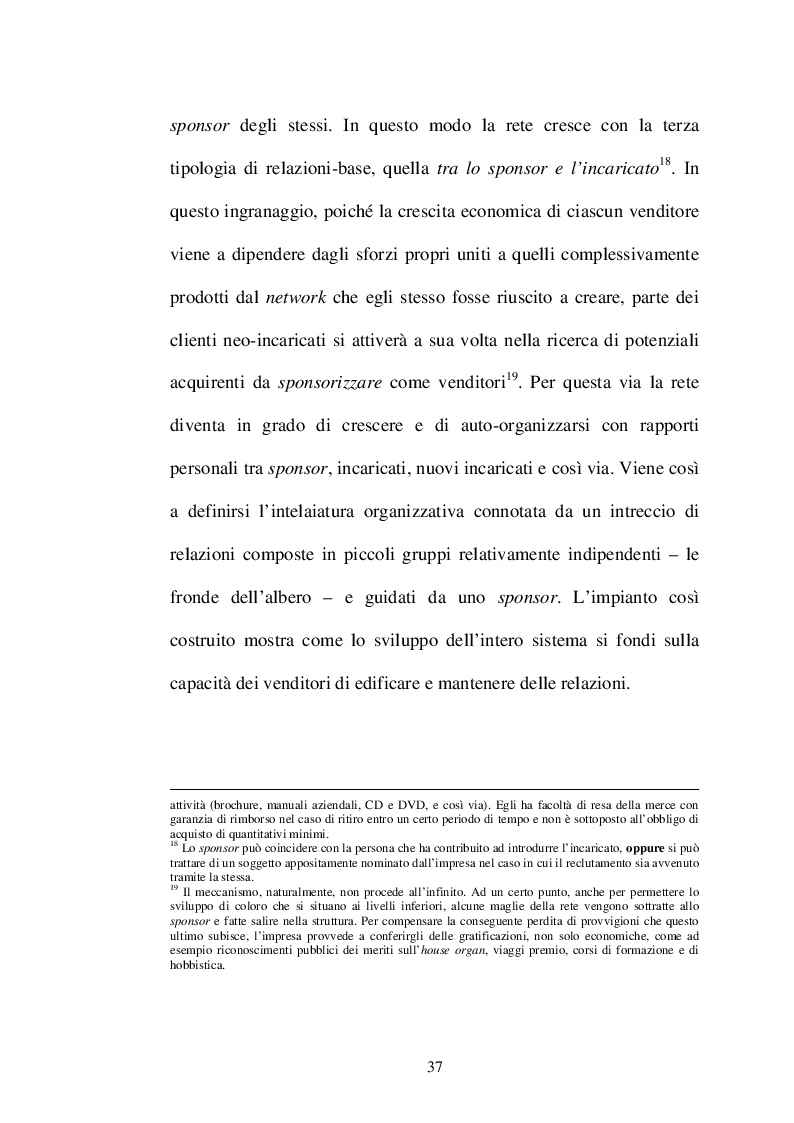 Estratto dalla tesi: Il Network Marketing per l'imprenditore a rete: il caso Amway