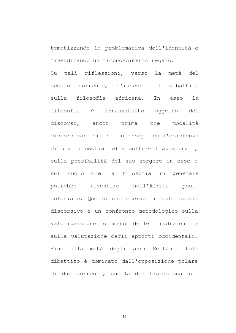 Anteprima della tesi: Il pensiero socio-politico di Tsenay Serequeberhan: un'ermeneutica della filosofia africana, Pagina 11