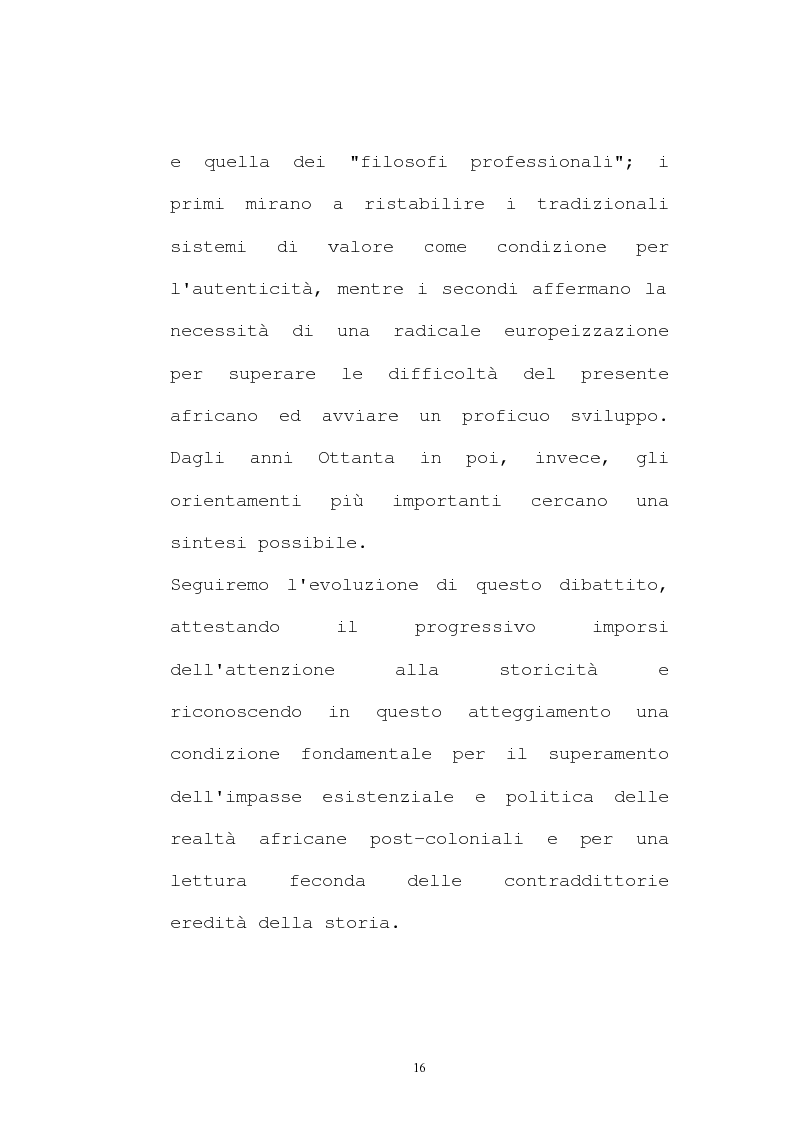 Anteprima della tesi: Il pensiero socio-politico di Tsenay Serequeberhan: un'ermeneutica della filosofia africana, Pagina 12