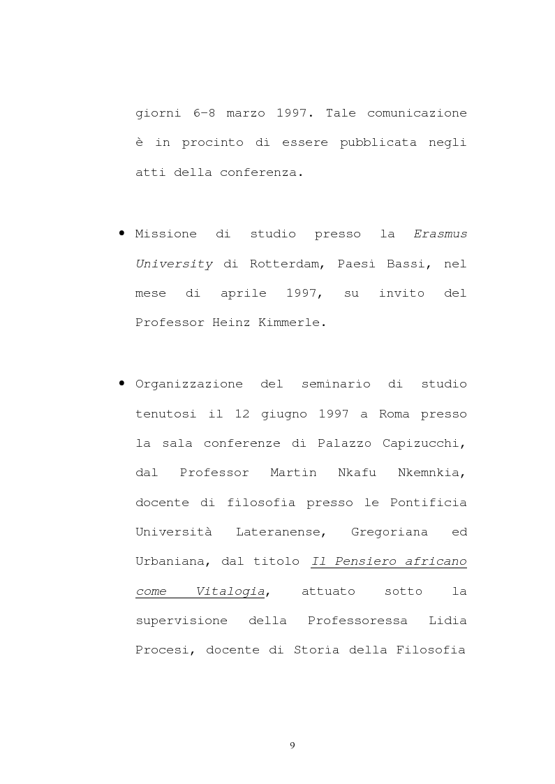 Anteprima della tesi: Il pensiero socio-politico di Tsenay Serequeberhan: un'ermeneutica della filosofia africana, Pagina 5