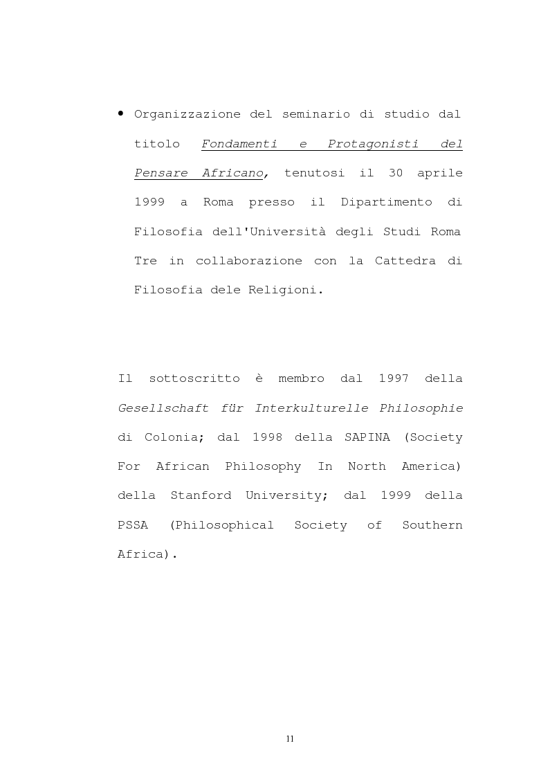 Anteprima della tesi: Il pensiero socio-politico di Tsenay Serequeberhan: un'ermeneutica della filosofia africana, Pagina 7