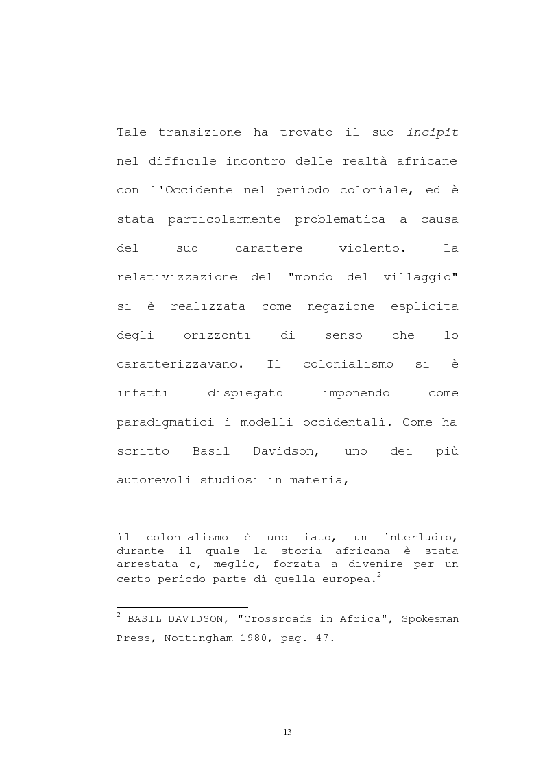 Anteprima della tesi: Il pensiero socio-politico di Tsenay Serequeberhan: un'ermeneutica della filosofia africana, Pagina 9