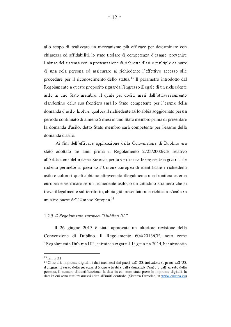 Estratto dalla tesi: Asilo politico tra diritto all'accoglienza e condanna alla disumanizzazione