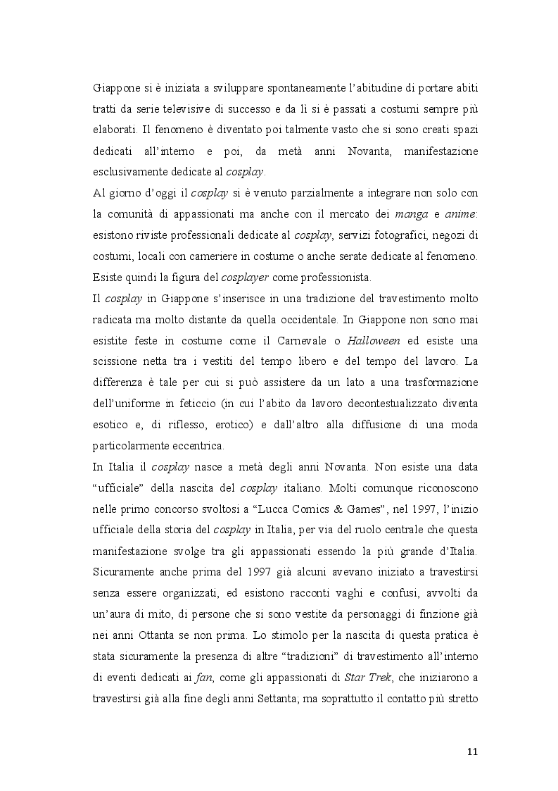 Estratto dalla tesi: Il cosplay tra subcultura e arte. Alice Liddell