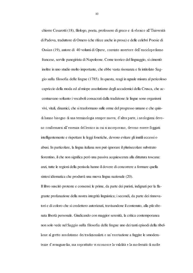 Estratto dalla tesi: Aspetti e momenti della critica letteraria nel giornalismo veneziano e milanese del Settecento.