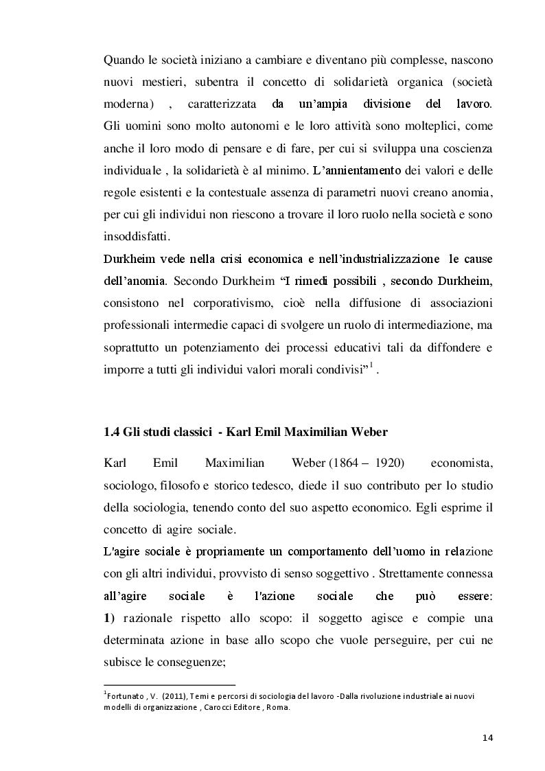 Estratto dalla tesi: Dimensione organizzativa e regolazione del lavoro nell’impresa: un caso di studio