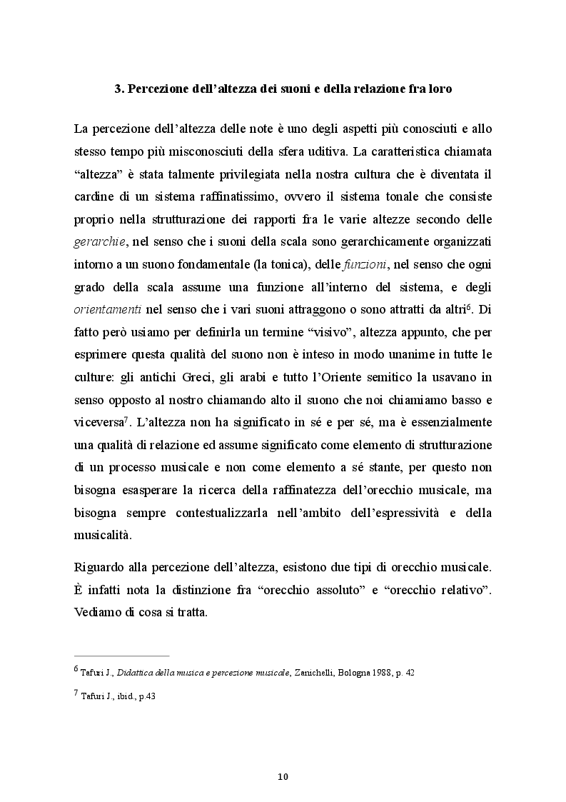 Estratto dalla tesi: La formazione dell'orecchio musicale nella fase iniziale della pratica pianistica