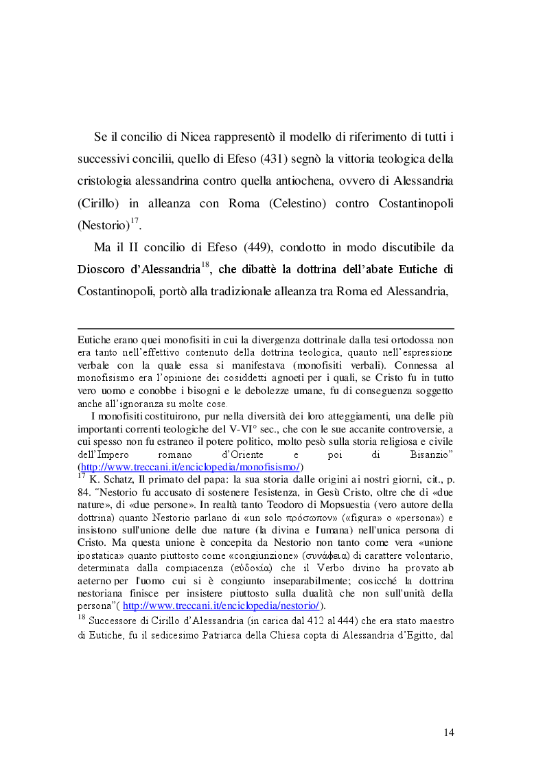Estratto dalla tesi: Primato papale e patriarcato d'Occidente