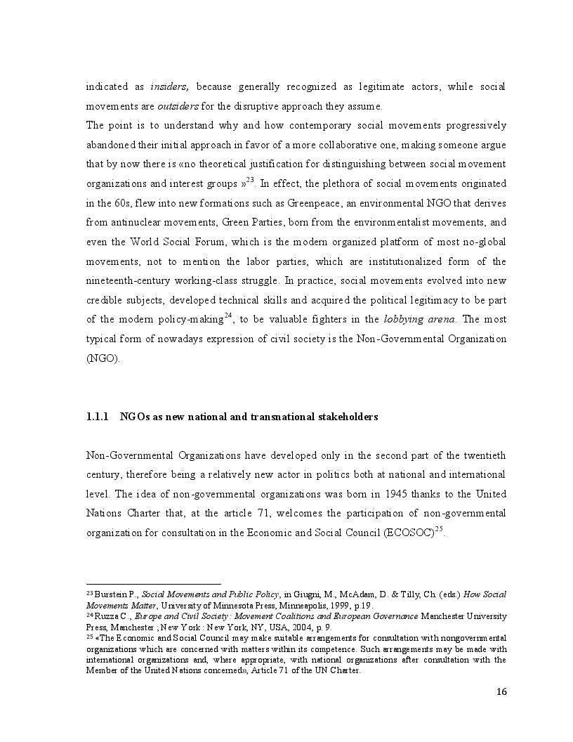Estratto dalla tesi: Greening the Common Agricultural Policy: the European Environmental Bureau lobbying action